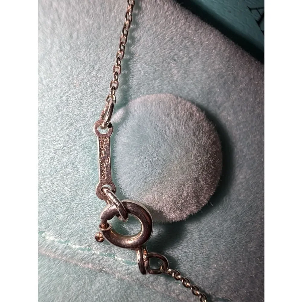 Tiffany & Co Paloma Picasso® Loving Heart Pendant 925 necklace Vintage GORGEOUS